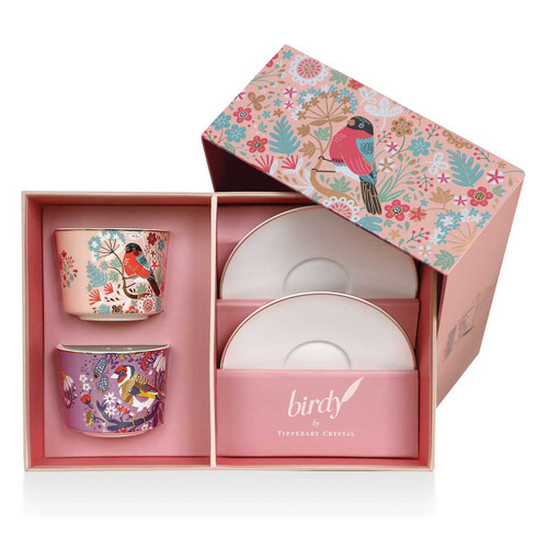 Tipperary Birdy Set of 2 Bullfinch & Goldfinch Cappuccino Cups Tipperary Birdy Set of 2 Bullfinch & Goldfinch Cappuccino Cups