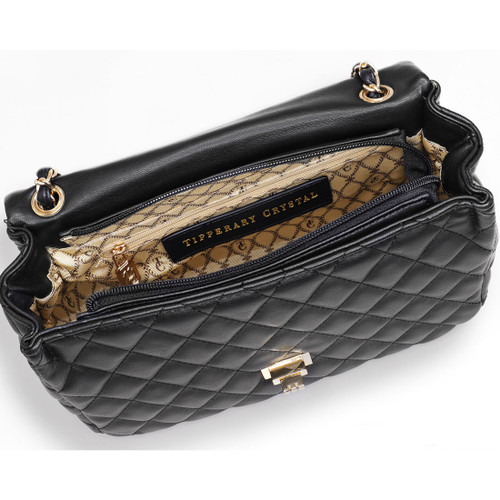 Quilted Shoulder Bag Palermo Black Quilted Shoulder Bag Palermo Black