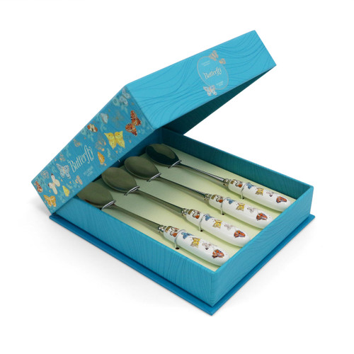 Butterfly Dessert Spoons Set Of 4 Box Butterfly Dessert Spoons Set Of 4 Box