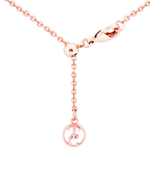 HEART PENDANT PINK CZ - ROSE GOLD HEART PENDANT PINK CZ - ROSE GOLD