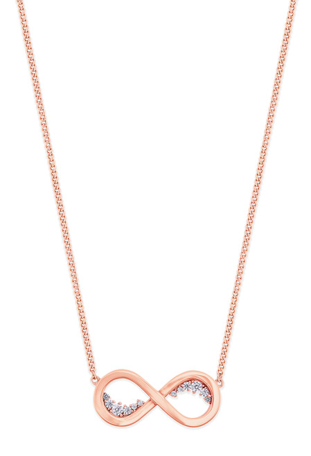 Infinity pendant rose gold