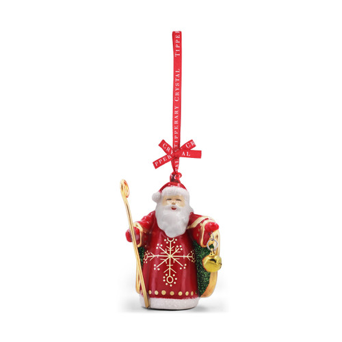Porcelain Santa with Staff Christmas Decoration - NEW 2021