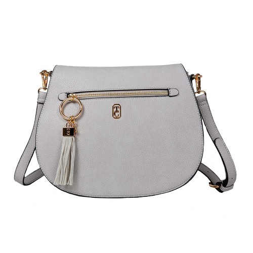 Savoy Large Satchel Bag Grey Savoy Large Satchel Bag Grey