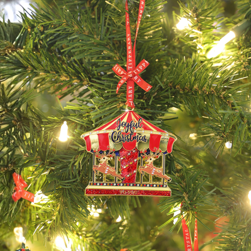 Sparkle Reindeer Carousel Decoration