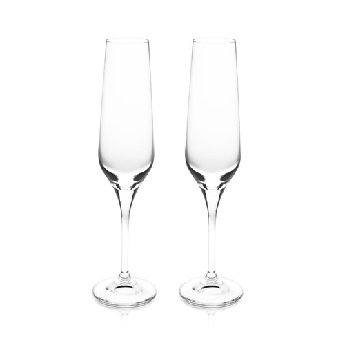 Eternity S/2 Crystal Champagne Glasses Eternity S/2 Crystal Champagne Glasses