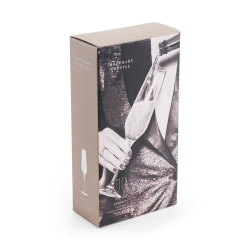 Eternity S/2 Crystal Champagne Glasses Eternity S/2 Crystal Champagne Glasses