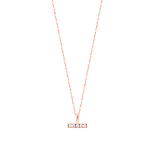 Cz Set Bar Pendant Rose Gold - New 2022 Cz Set Bar Pendant Rose Gold - New 2022