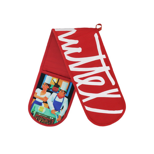 Graham Knuttel Double Oven Glove 'Fishy Tale' Graham Knuttel Double Oven Glove 'Fishy Tale'