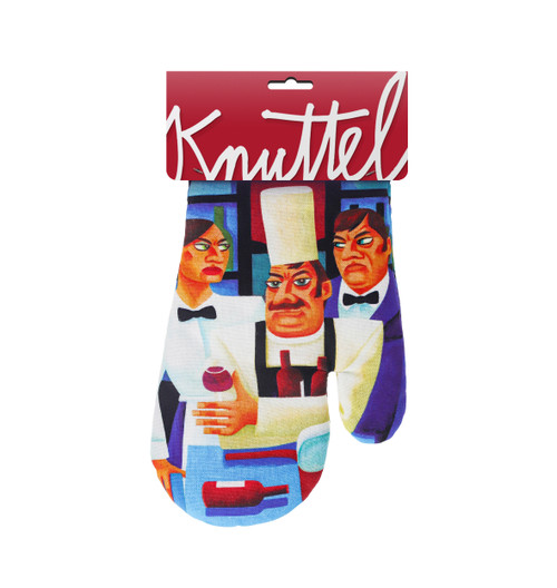 Graham Knuttel Gauntlet Oven Glove 'Kitchen Closed' Graham Knuttel Gauntlet Oven Glove 'Kitchen Closed'