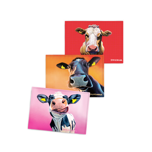 Eoin O'Connor Set of 3 T-Towels (Frenchie, Udder One, Moona Lisa) Eoin O'Connor Set of 3 T-Towels (Frenchie, Udder One, Moona Lisa)