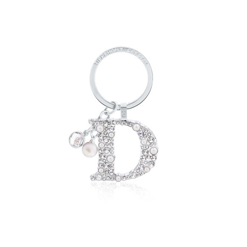 Tipperary Crystal Pearl & Diamond Letter "D" Keyring Tipperary Crystal Pearl & Diamond Letter "D" Keyring