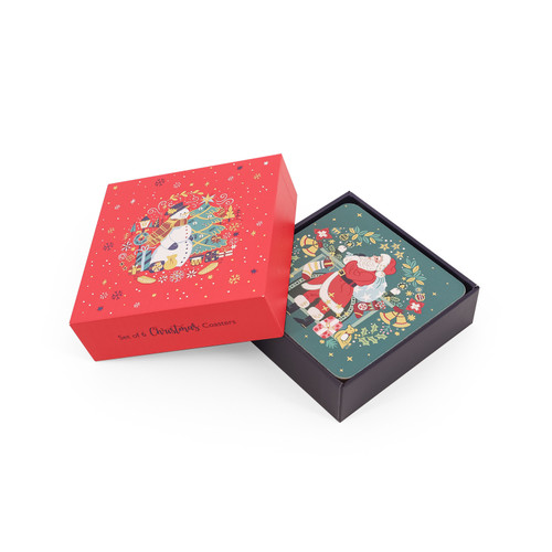 S/6 Christmas Coasters S/6 Christmas Coasters