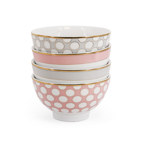 Spots & Stripes S/4 Bowls Spots & Stripes S/4 Bowls