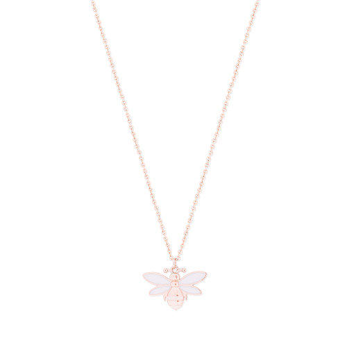 BEE ROSE GOLD WHITE PENDANT BEE ROSE GOLD WHITE PENDANT