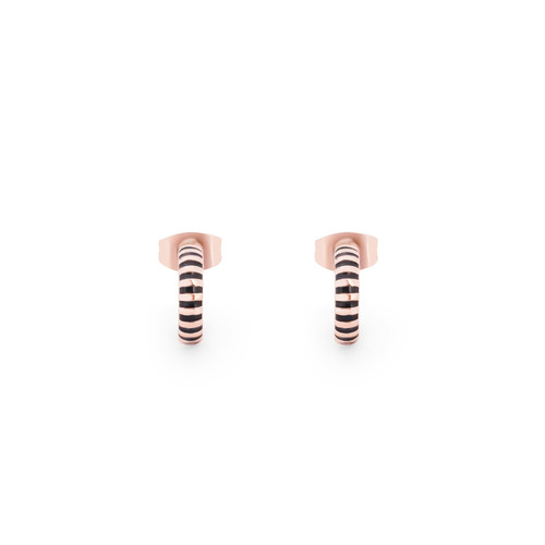 BEE ROSE GOLD LOOP EARRINGS BEE ROSE GOLD LOOP EARRINGS