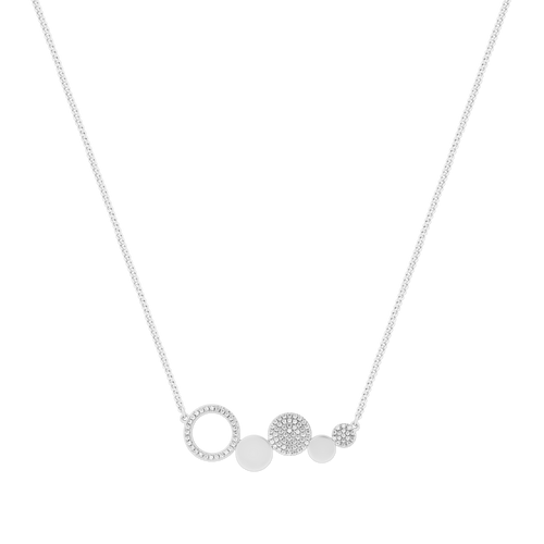 CIRCLE PAVE SILVER 5 CIRCLE PENDANT CIRCLE PAVE SILVER 5 CIRCLE PENDANT