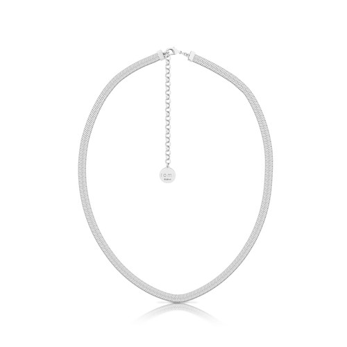 ROMI HERRINGBONE CHAIN NECKLACE SILVER ROMI HERRINGBONE CHAIN NECKLACE SILVER