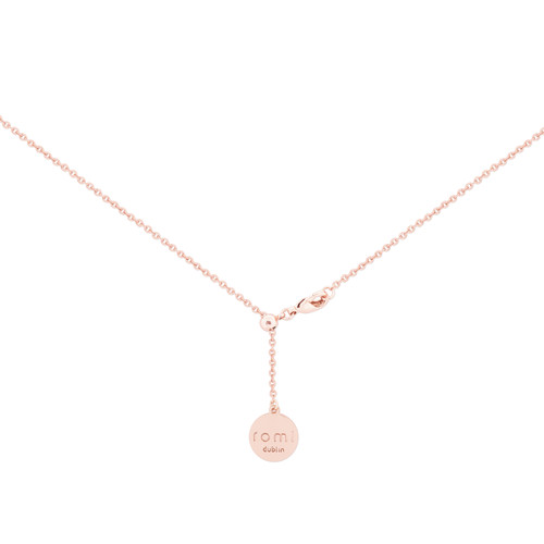 ROMI MINI DISC CHAIN NECKLACE ROSE GOLD ROMI MINI DISC CHAIN NECKLACE ROSE GOLD