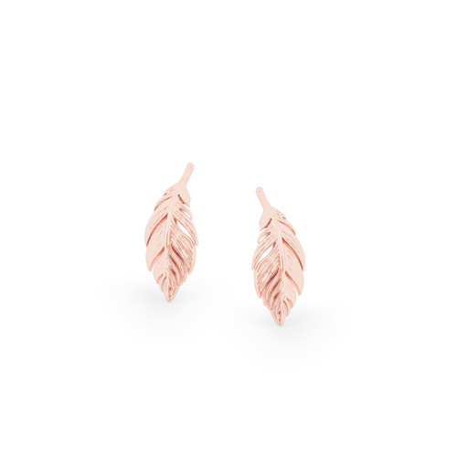 FEATHER MINI STUD EARRINGS RG FEATHER MINI STUD EARRINGS RG