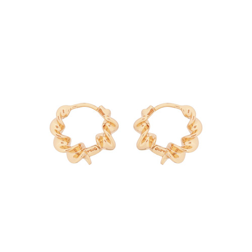 TC SWIRL EARRINGS GOLD TC SWIRL EARRINGS GOLD