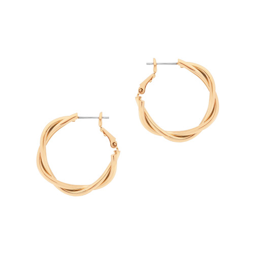 TC TWIST EARRINGS GOLD TC TWIST EARRINGS GOLD