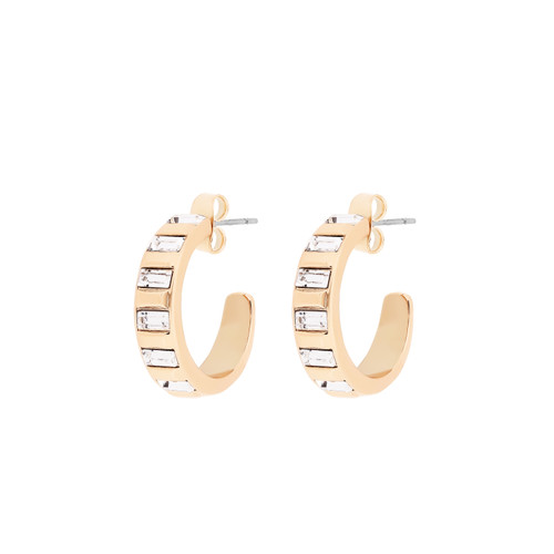 TC HOOP EARRINGS ART DECO GOLD TC HOOP EARRINGS ART DECO GOLD