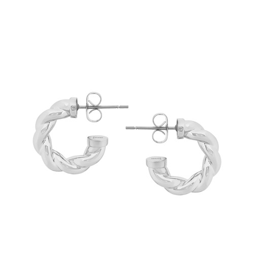TC ROPE EARRINGS SILVER TC ROPE EARRINGS SILVER