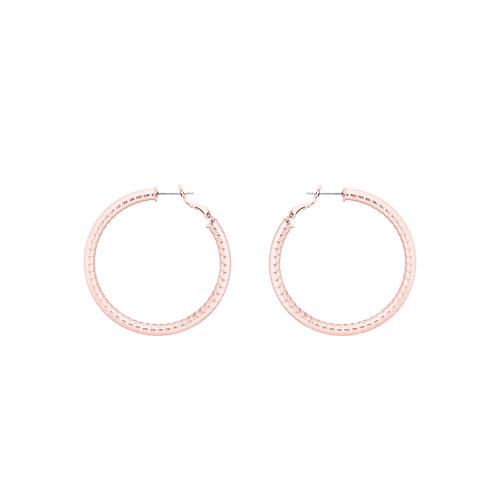 TC HOOP SILK THREAD EARRINGS ROSE GOLD TC HOOP SILK THREAD EARRINGS ROSE GOLD
