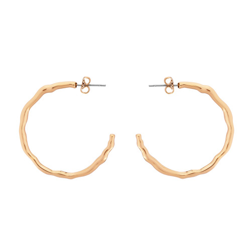 TC LARGE HOOP BAMBOO EARRINGS GOLD TC LARGE HOOP BAMBOO EARRINGS GOLD