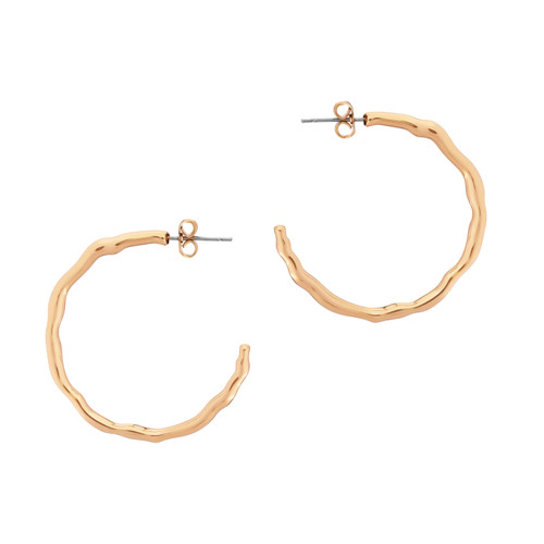 TC LARGE HOOP BAMBOO EARRINGS GOLD TC LARGE HOOP BAMBOO EARRINGS GOLD