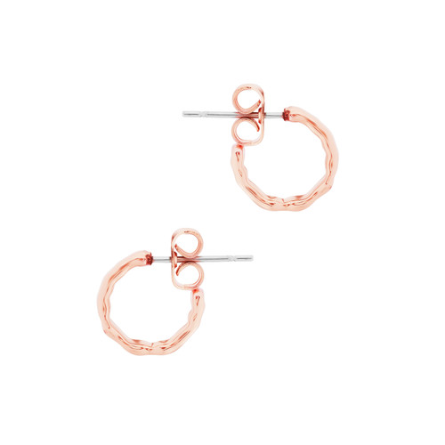 TC MINI HOOP EARRING ROSE GOLD TC MINI HOOP EARRING ROSE GOLD