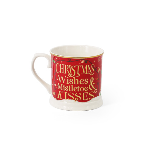 Christmas Wishes & Christmas Robin S/2 Tankards Christmas Wishes & Christmas Robin S/2 Tankards