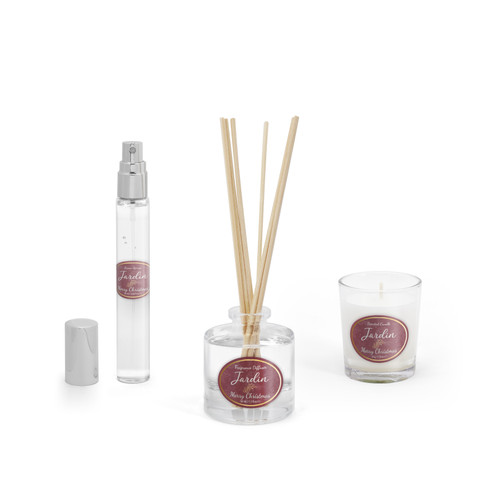 Jardin Collection Merry Christmas Mini Candle, Diffuser & Room Spray Set Jardin Collection Merry Christmas Mini Candle, Diffuser & Room Spray Set