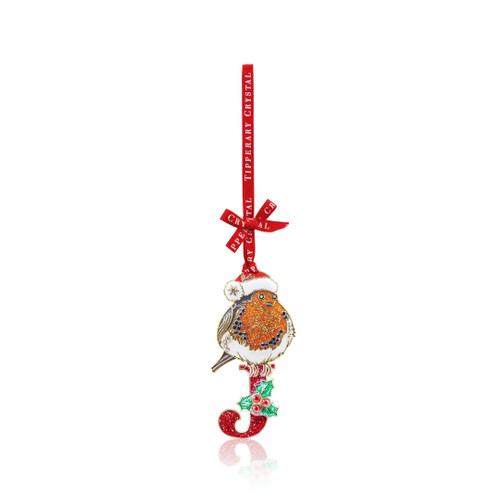 Alphabet Robin Christmas Decoration - J