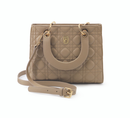 Genoa Handbag - Taupe Genoa Handbag - Taupe