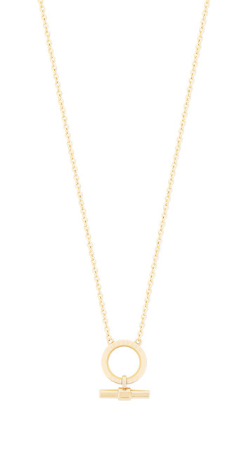 CIRCLE-BAR PENDANT GOLD  - NEW 2024