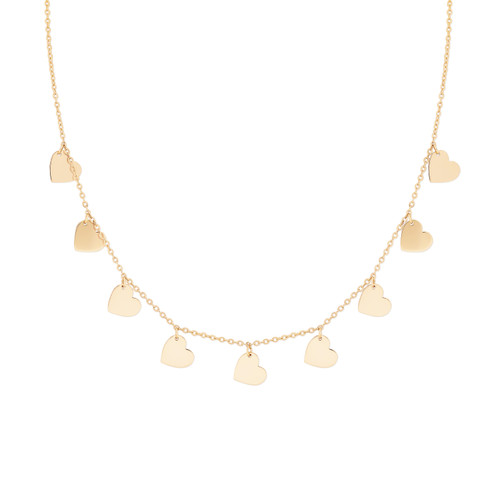 NINE HEART NECKLACE GOLD NINE HEART NECKLACE GOLD