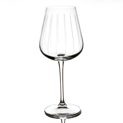 Vertical Cut Set Of 6 Wine Glasses 450ml Vertical Cut Set Of 6 Wine Glasses 450ml