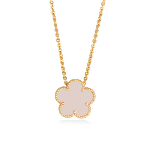 Le Fleur Collection Pink Pendant Yellow Gold Le Fleur Collection Pink Pendant Yellow Gold