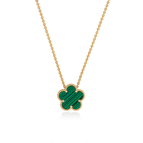 Le Fleur Collection Green Pendant Yellow Gold Le Fleur Collection Green Pendant Yellow Gold