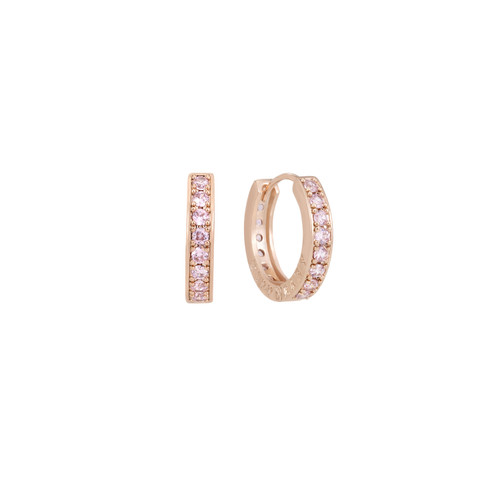 Tc Halo Sunset Mini Pink Cz Hoop Earrings Rose Gold NEW 2025 Tc Halo Sunset Mini Pink Cz Hoop Earrings Rose Gold NEW 2025