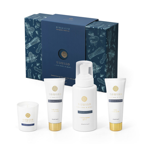 Unwind - Energising S/4 (Foaming Gel/ Body Cream/ Body Scrub/ Candle) Unwind - Energising S/4 (Foaming Gel/ Body Cream/ Body Scrub/ Candle)