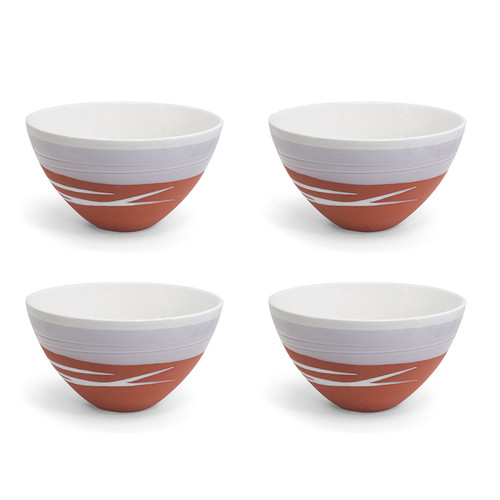 Paul Maloney Pottery Terracotta Set 4 Bowls Paul Maloney Pottery Terracotta Set 4 Bowls
