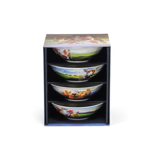 Eoin O'Connor Beyond the Herd Set of 4 Bowls Eoin O'Connor Beyond the Herd Set of 4 Bowls