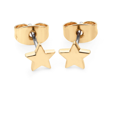 Star Mini Stud Earrings Gold