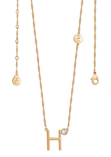 TC Letter "H" Pendant - Gold