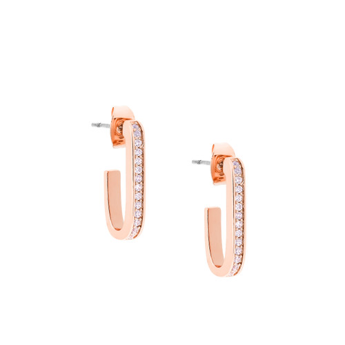 Tc J Earrings Rose Gold