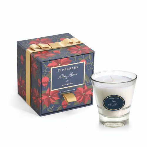 Poinsettia Tumbler Candle - Nollaig Shona