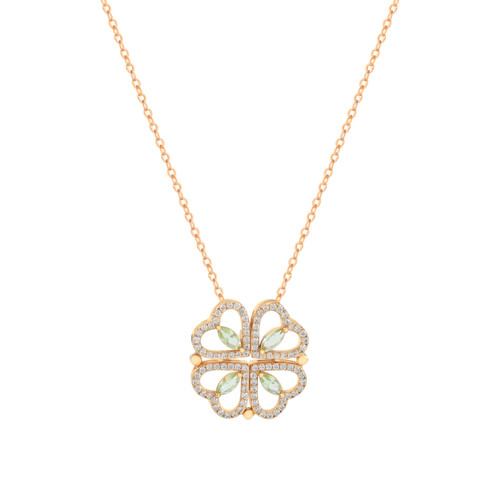 Maureen O'Hara Diamante Clover Gold