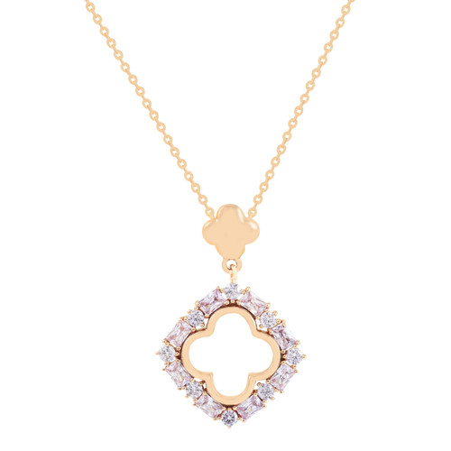 Maureen O'Hara Cz Surr Cutout Flwr Pend Gold